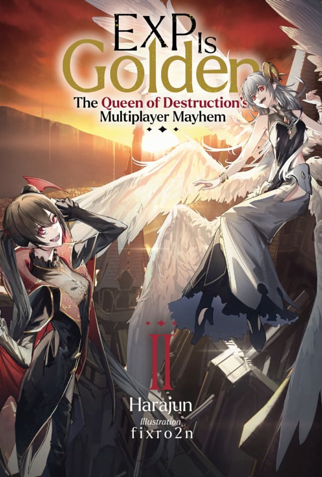 Capa da novel EXP é Dourada