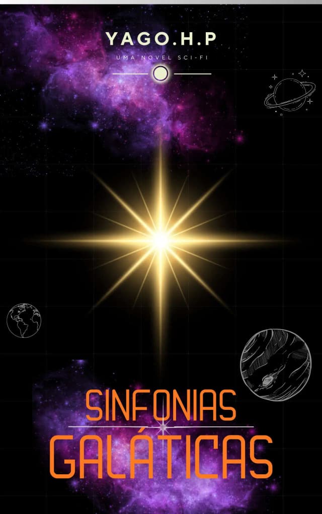Capa da novel Sinfonias Galáticas