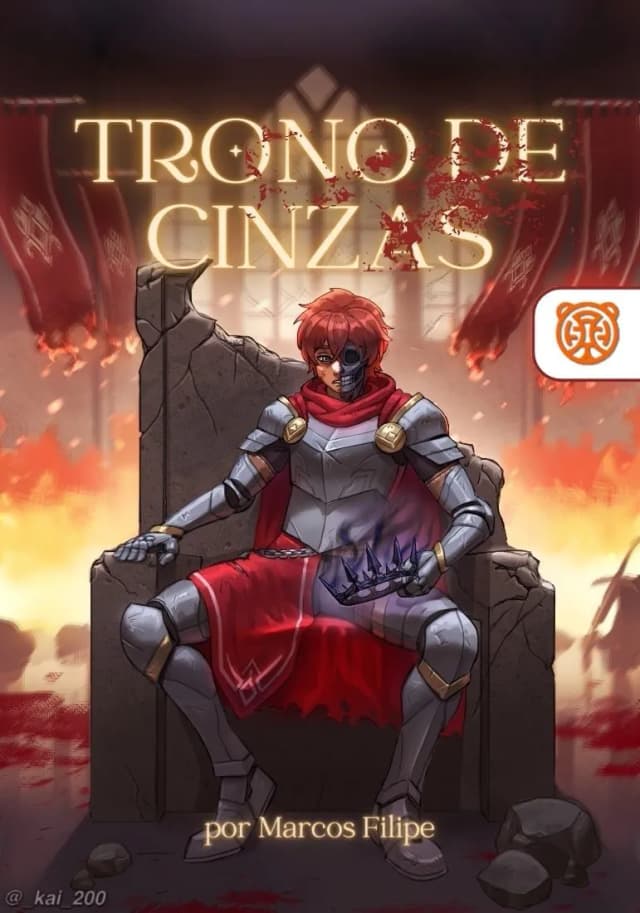 Capa da novel  Trono de Cinzas