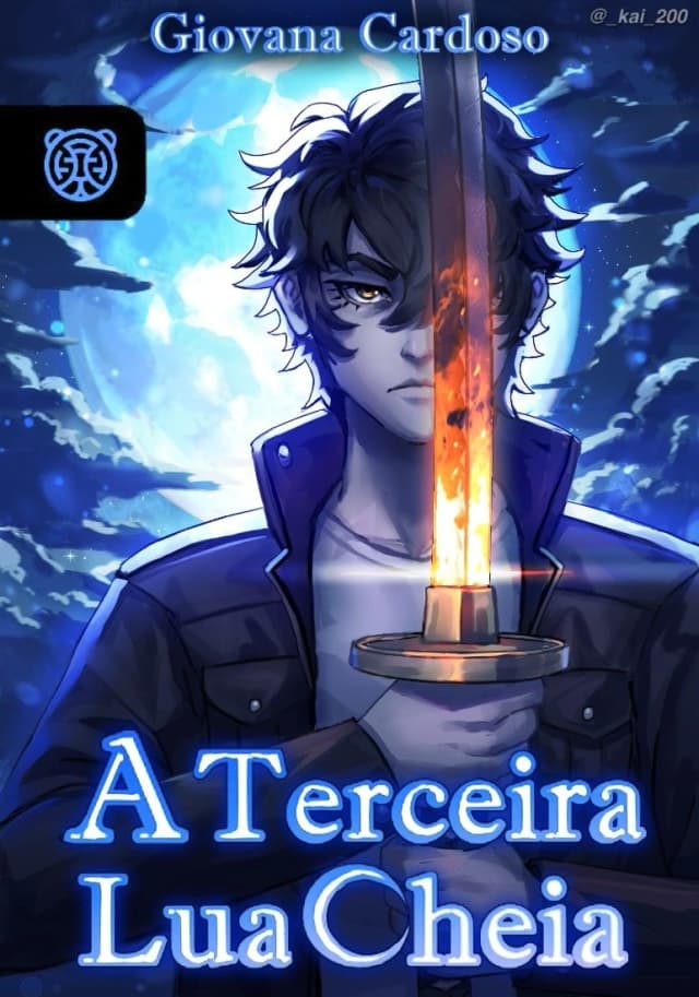 Capa da novel A Terceira Lua Cheia