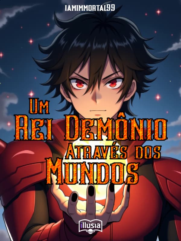 Capa de Um Rei Demônio Através dos Mundos