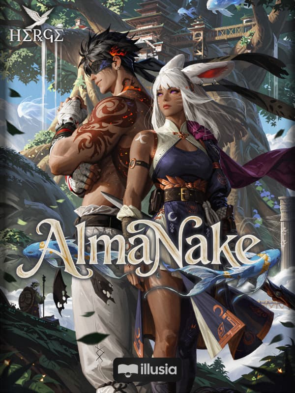 Capa de AlmaNake | A Coelha e o Monge