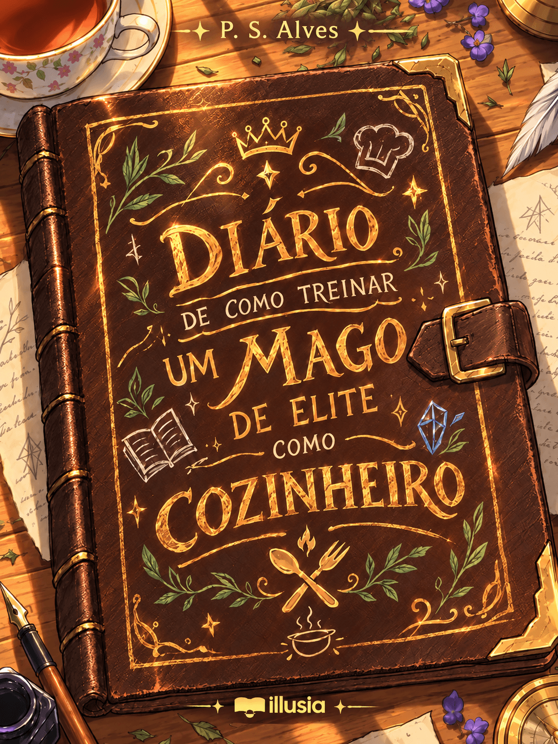 Capa de DIÁRIO DE COMO TREINAR UM MAGO DE ELITE COMO COZINHEIRO