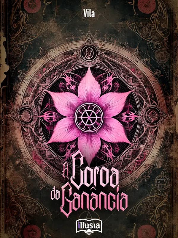 Capa da novel A Coroa da Ganância