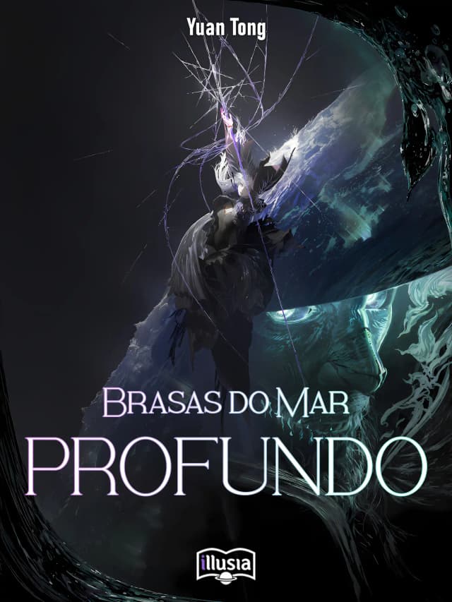 Capa da novel Brasas do Mar Profundo