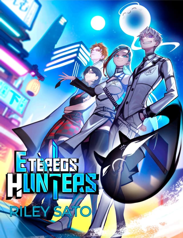 Capa da novel Etéreos Hunters: Guerra do Éter
