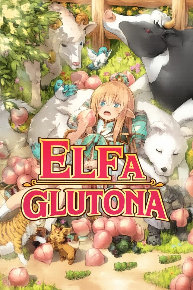Capa da novel Elfa Glutona