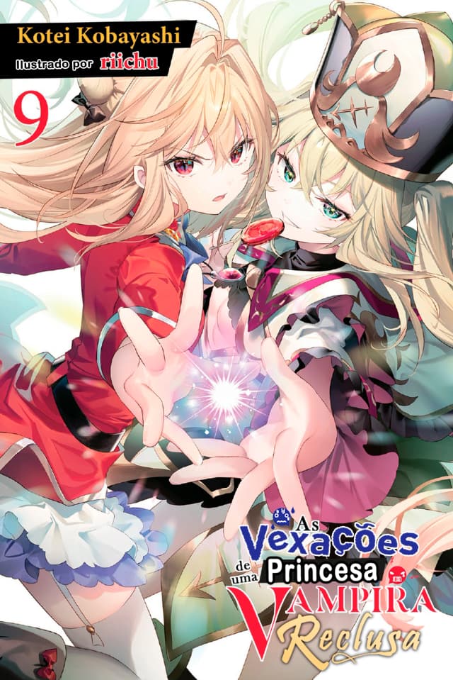 Capa da novel As Vexações de uma Princesa Vampira Reclusa