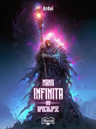 Capa da novel Mana Infinita no Apocalipse
