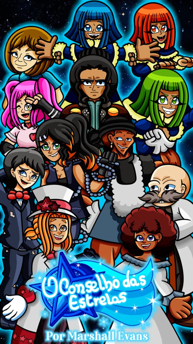 Capa da novel O Conselho das Estrelas