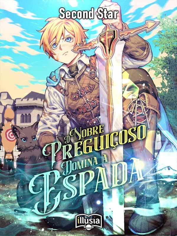 Capa da novel O Nobre Preguiçoso Domina a Espada