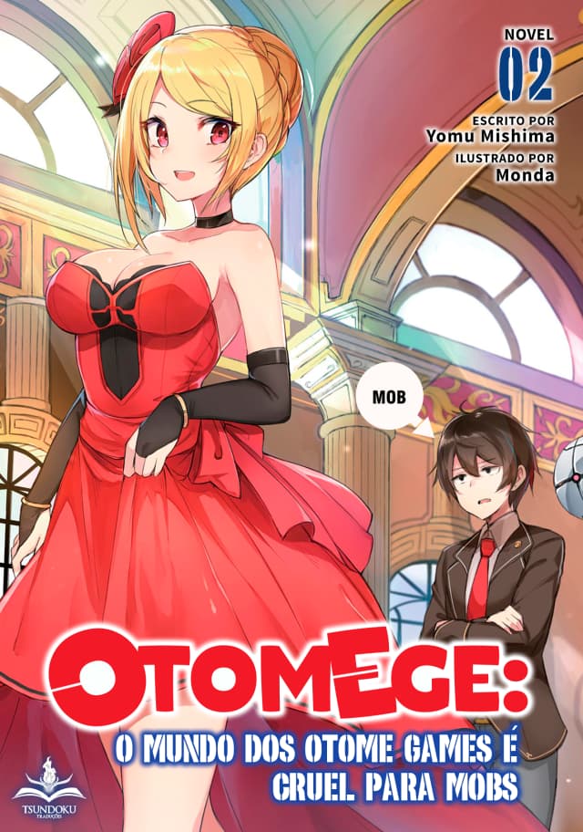 Capa da novel Otomege: O Mundo dos Otome Games é Cruel Para Mobs